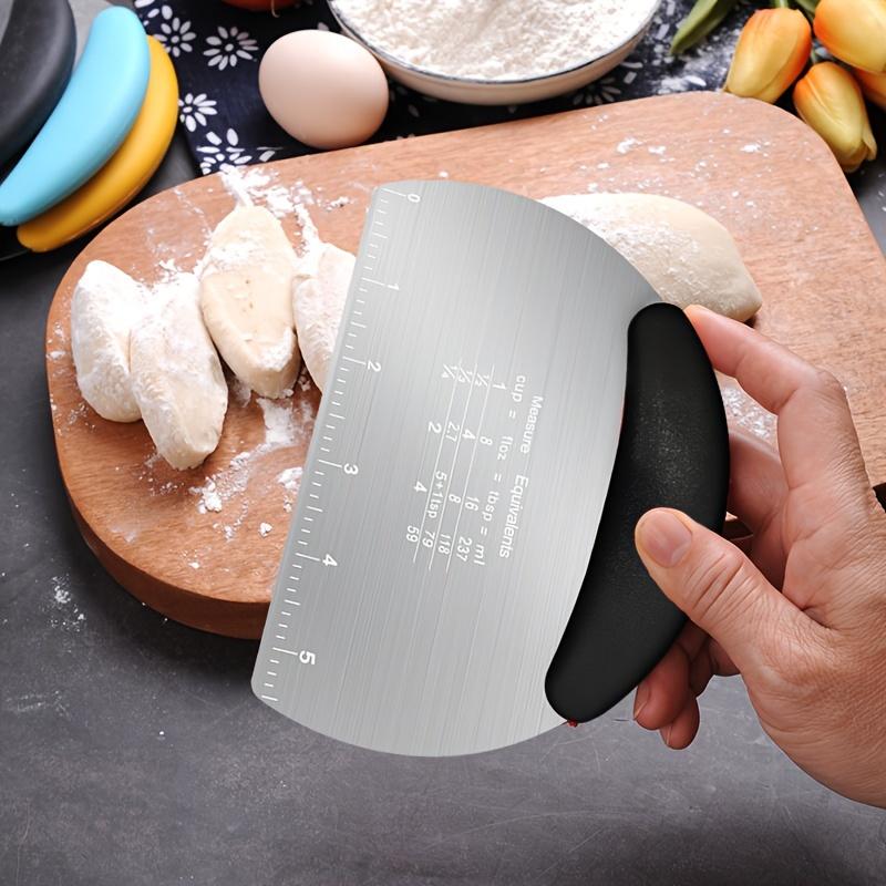1pc  Dough scraper  Stainless steel cutter Food scraper  Pastry cutting tool Pastry bread cutting board  Baking tool  Kitchen Gadgets