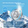 MF019 Mini Whirlwind Portable Snap On Charging Fan Waist Clip Mini Whirlwind Fan 3-Speed Handsfree Silent Strong Wind
