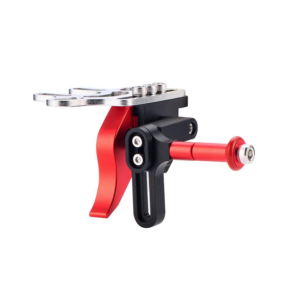 Aluminum Alloy Shutter Trigger Extension Lever Extend Mount Adapter Accessory for Dual Handle Diving Tray Stabilizer