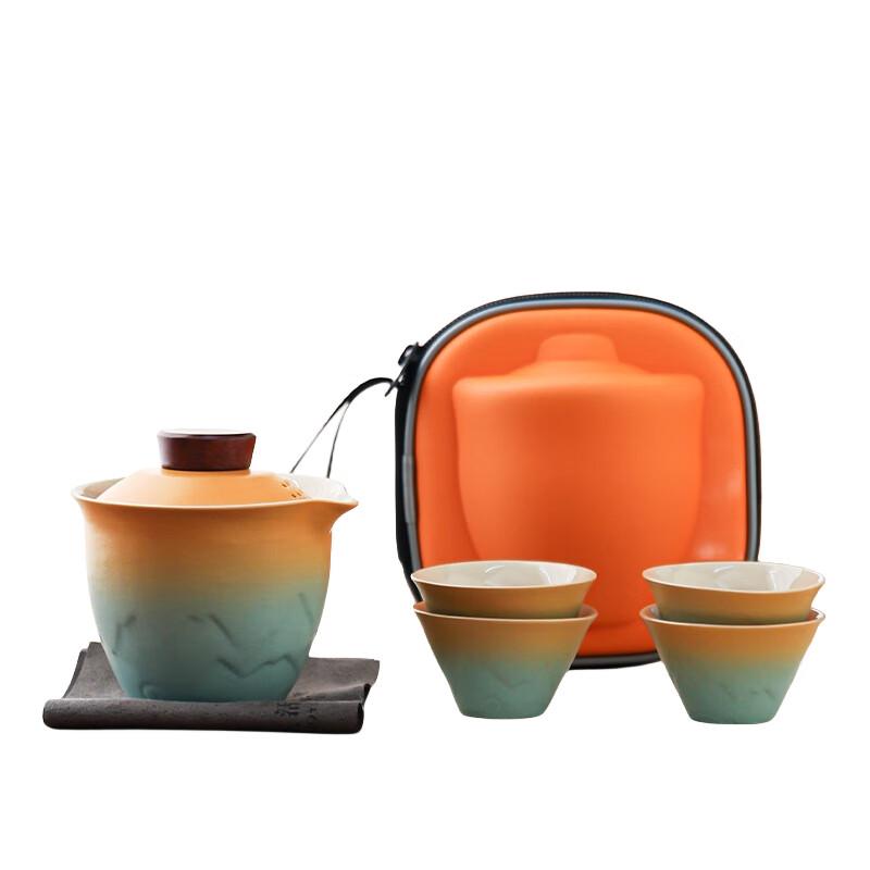 Portable Kung Fu Travel Tea Set with Gaiwan