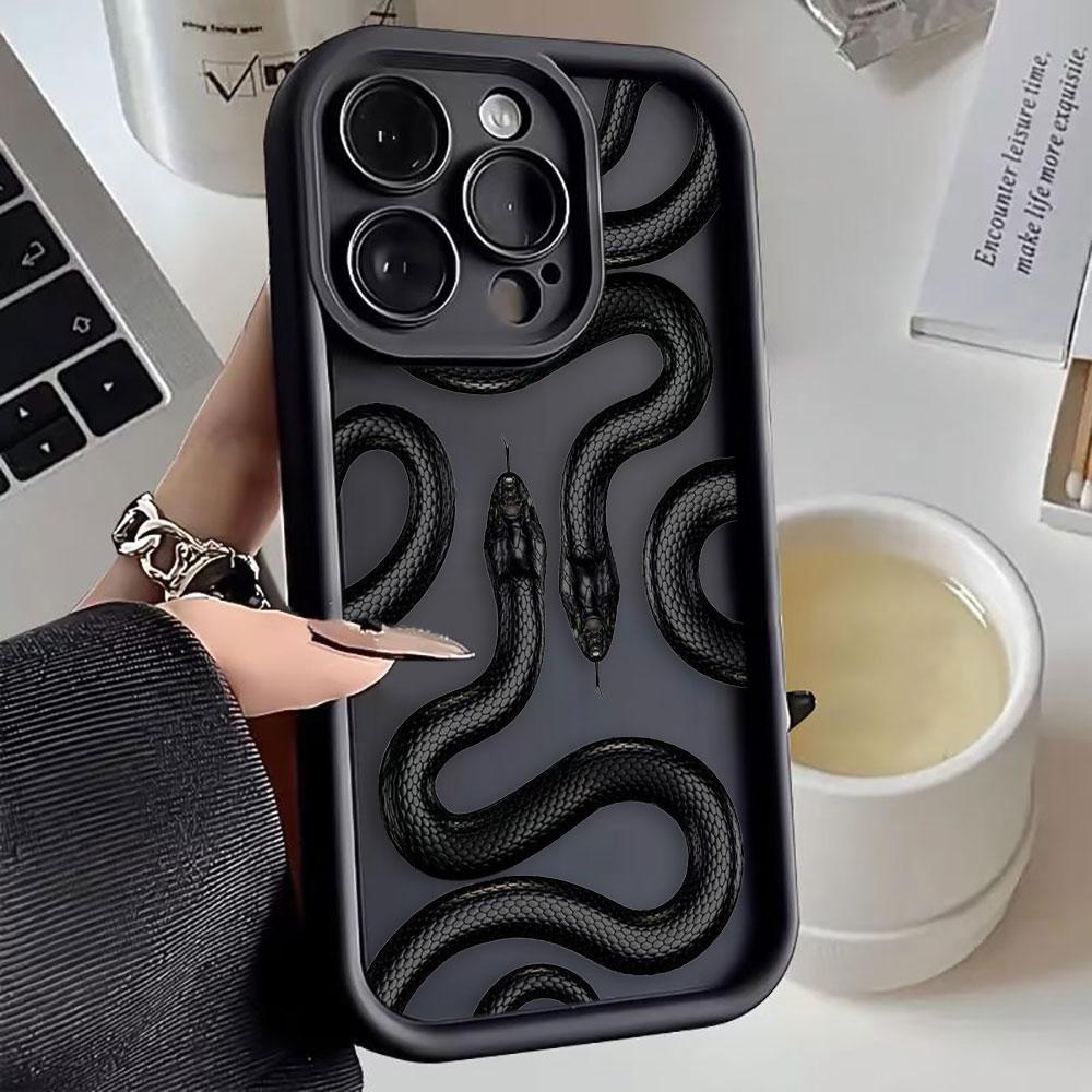 Gold Black Purple Snake Phone Case For Googel PIXEL 7 7A 8 8A 9 10 PRO XL 5G Silicone Case DIY Shell Funda Capa Coque Cover