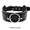 Chain Leash Choker Collar for Women Alt Fashion Leather Chocker Sexy Costume Jewelry Halloween Cosplay Accessories