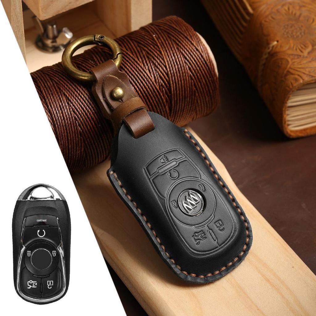 Suitable Genuine Leather Key Case for Buick Excelle, Verano, Envision, Regal - Full Coverage