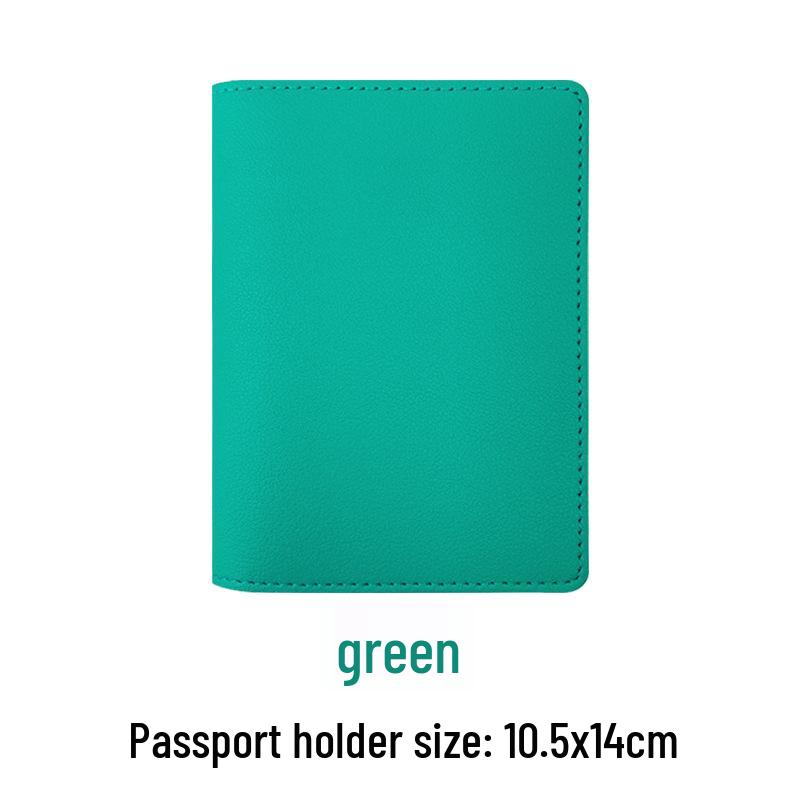 Customizable PU Leather Passport Holder & Luggage Tag Set with Paper Card Inclusion