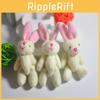 Niedliches 7,5 cm großes Mini-Kaninchen-Plüschtier, perfekt als Hochzeitsgeschenk oder Mitbringsel.