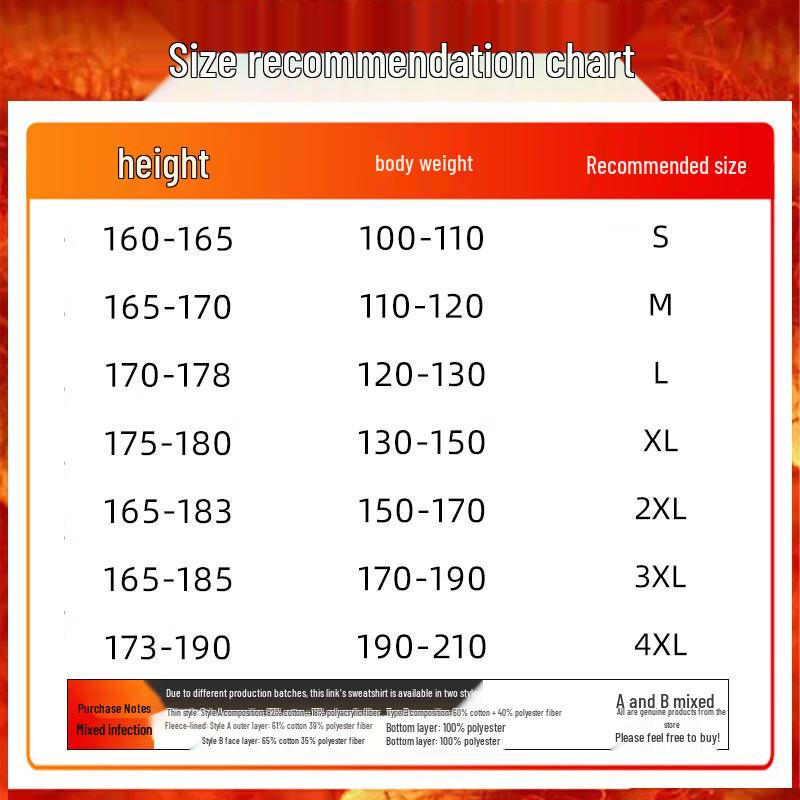 JEANSWEST Herren Fleecegefüttertes Rundhals-Sweatshirt