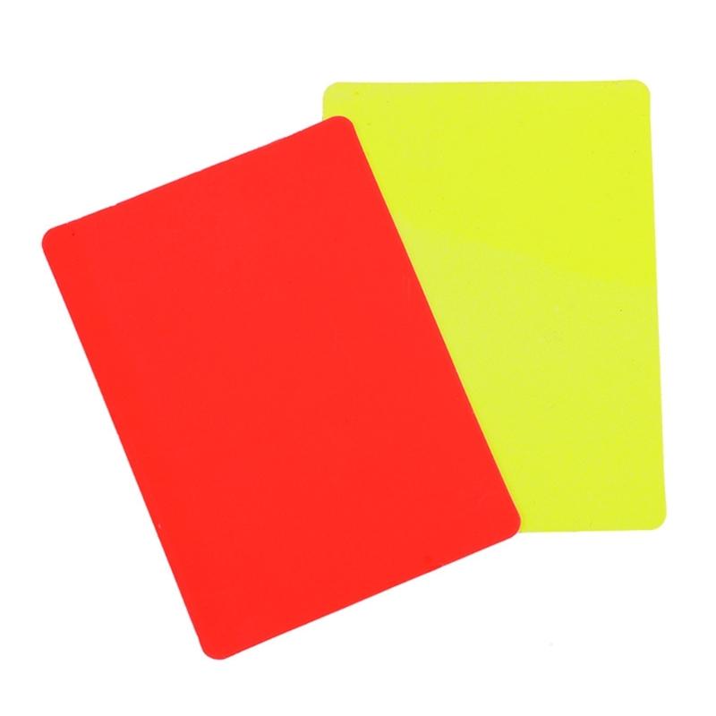 Referee Cards, Sports Football Referee Redness Yellow Card Set Sports Referee Set Soccer Warning and Ejection Cards Set