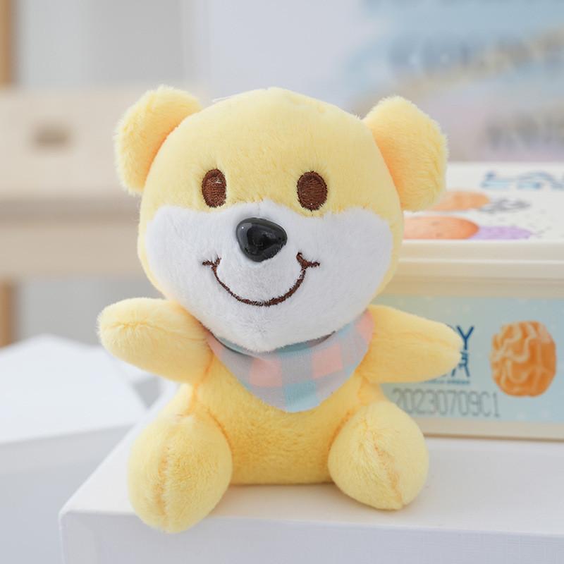 Cute 13cm Stuffed Animal Bear Key Ring Cozy Fluffy Plush Gift In Multiple Colors