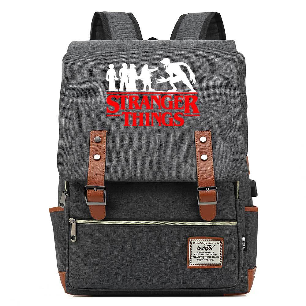 Stranger Things Studenten-USB-Rucksack
