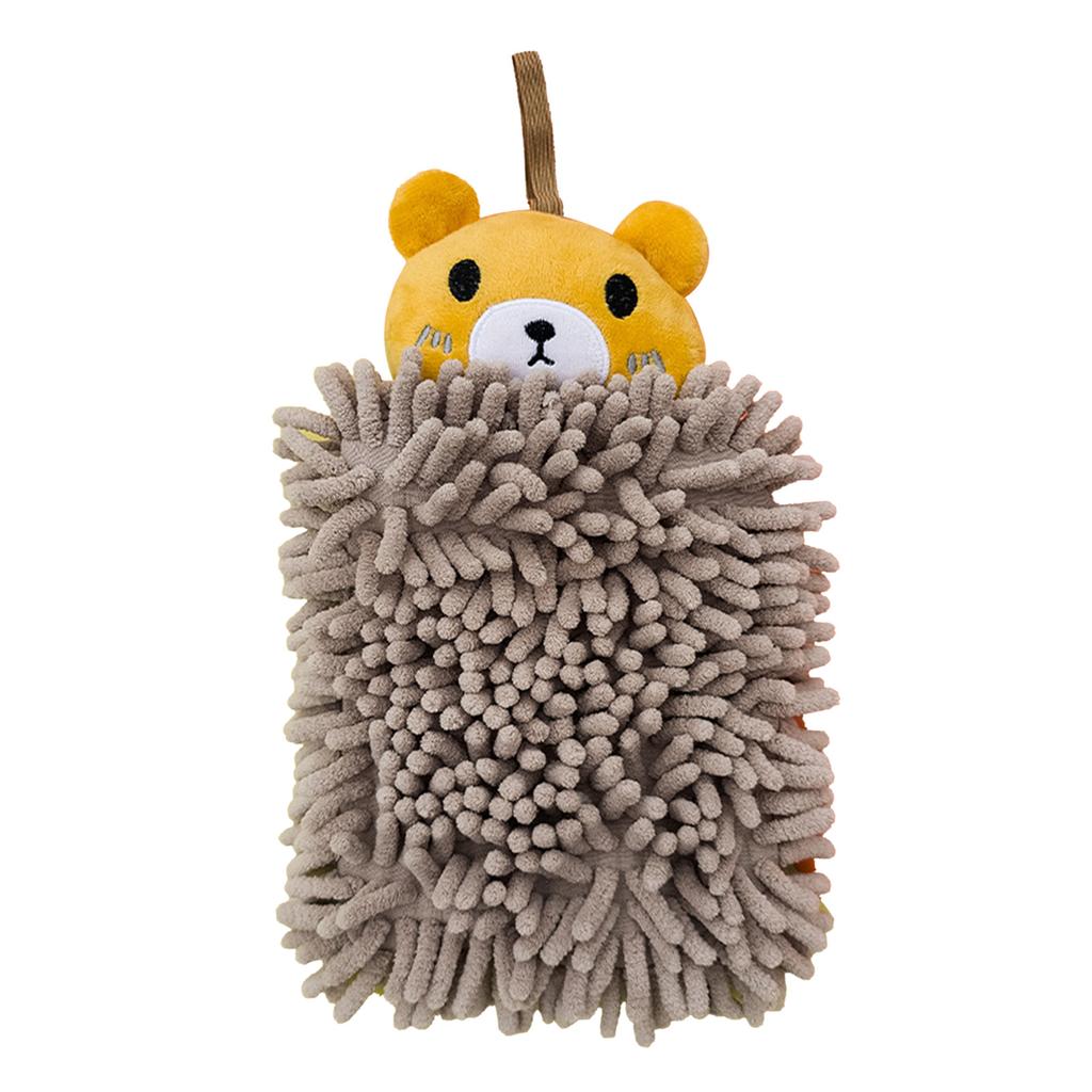 Hanging Hand Towel Quick Drying Microfiber Cleaning Cloth Cute Cartoon Absorbent Towel for Home Kitchen Bathroom Little