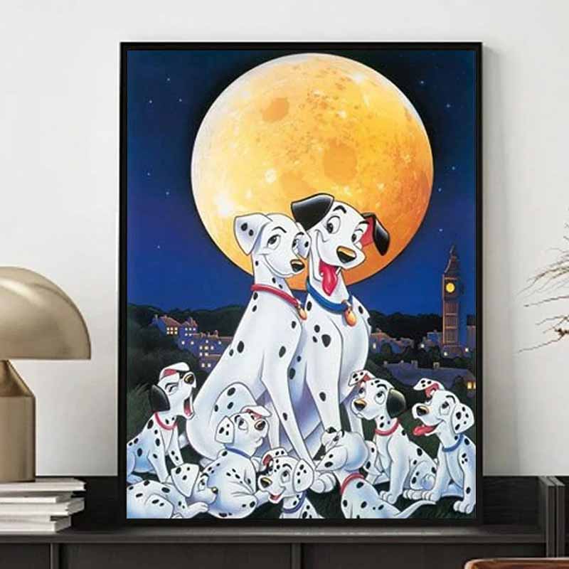Disney Diamond Painting Dalmatians Illustration DIY Kit Adult Arts and Crafts Home Decor and Gift