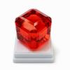 Natural Red Ruby Loose Gemstone Blood 62 ct Cube Cut Mozambique for Jewelry Making and Crafts
