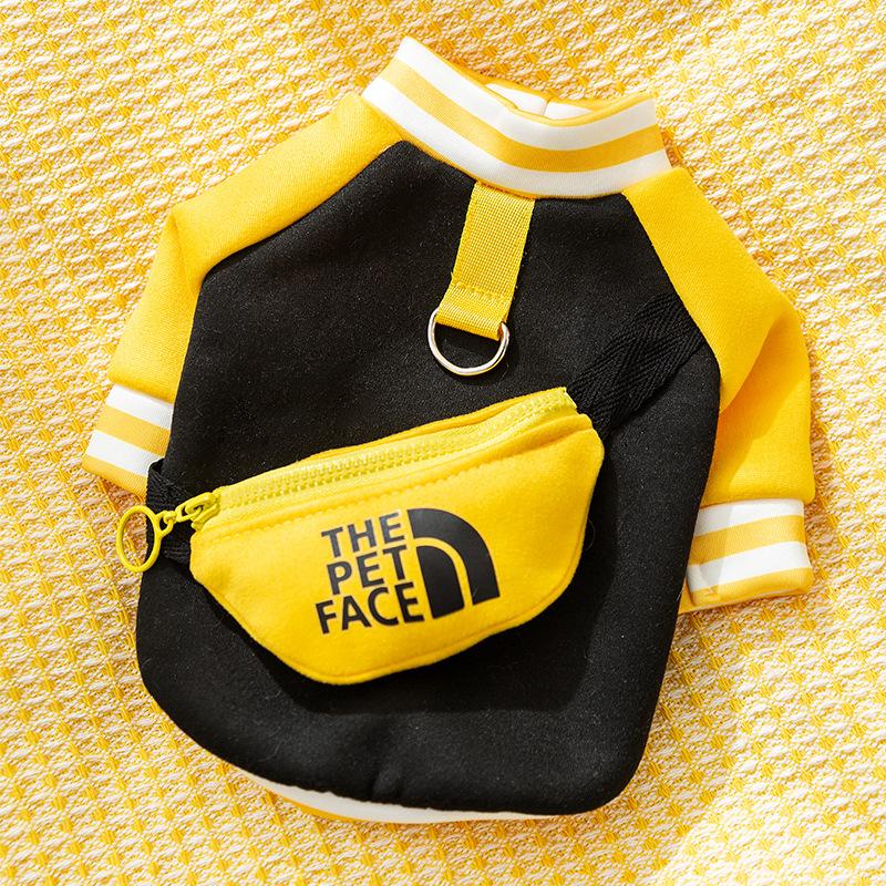 

Осенняя и зимняя одежда для щенков, тонкий свитер, модная классная сумка, которую можно буксировать, сошка для домашних животных XS (weight 1-1.5 kg)