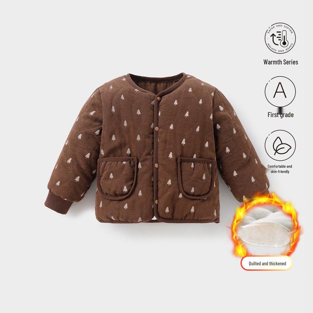 Children's Essential Cotton Jacket Liner for Autumn and Winter - Thickened Warm Outerwear for Girls