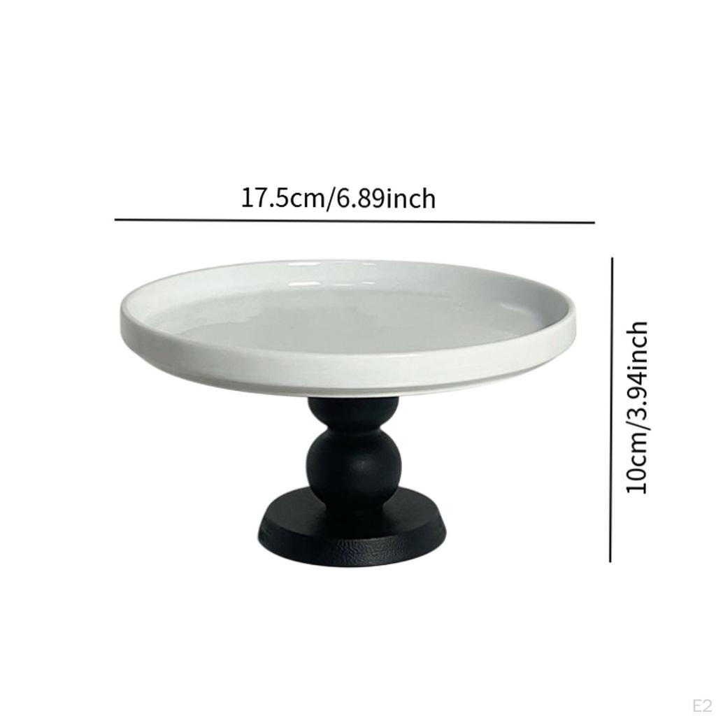 Runde Schmuckschale zum Servieren von Kuchen, Dekorative Obstplatte für Veranstaltungen, Jahrestag, Geburtstag