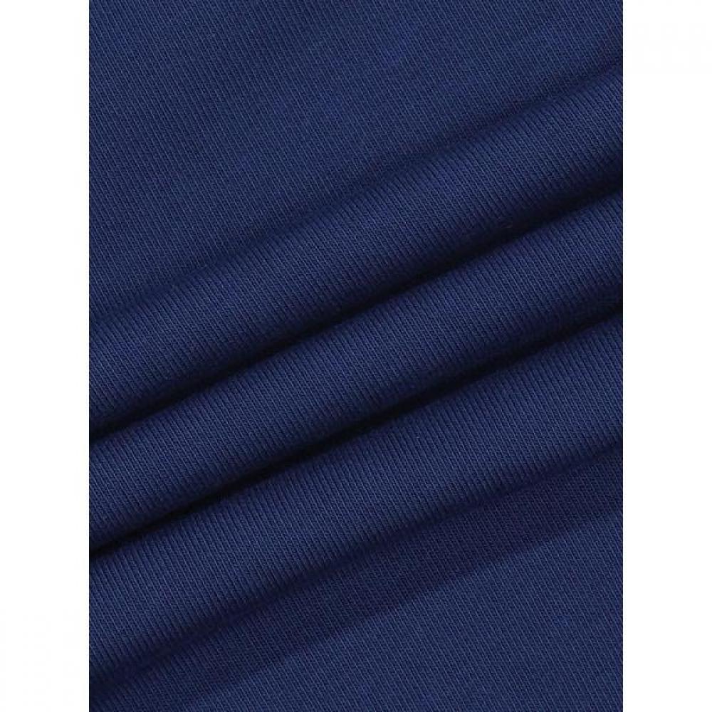 Animal Embroidery Wappen Sweatshirt  Blue 