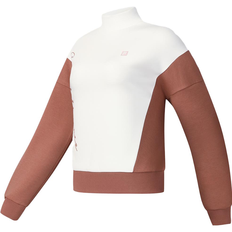 

New FILA Sweatshirt Women s Vanilla White A11W341206FIV L