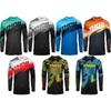 Herren Damen Langarm Mountainbike Radtrikot Atmungsaktiv Schnelltrocknend Trail Riding Shirt Outdoor Sport