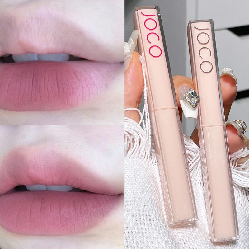 Silky matte matte lipstick, matte velvet, whitening, long-lasting, silky color, not easy to stain lipstick