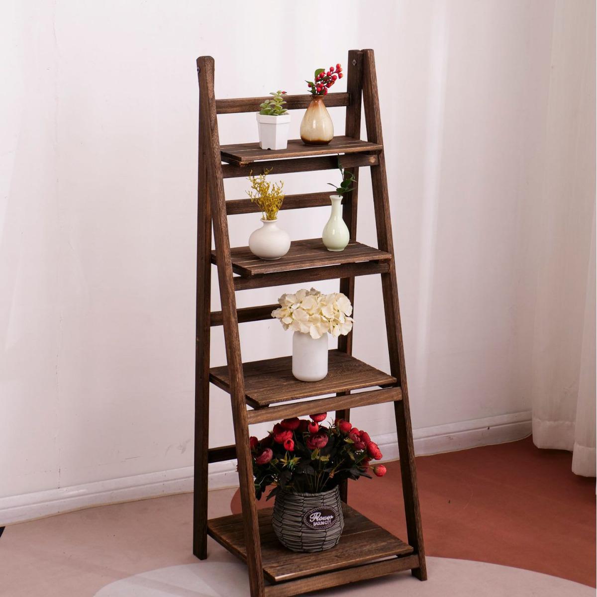 

Складная деревянная многослойная подставка для растений для балкона или гостиной