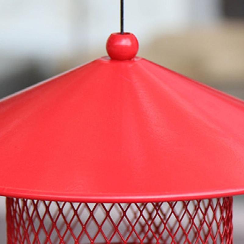 Mesh Garden Viewing Bird Feeder Hotel Table Food Peanut Hanging Suction Aliments Adsorption House Type Bird Feeder