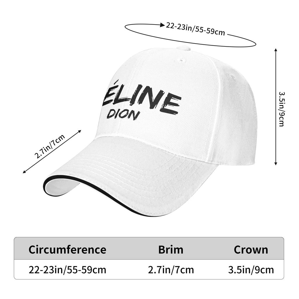 Celine Dion Lässige Baseballkappe Outdoor Fitnessstudio Trucker-Kappe Sommer Sonnenschutz Herren Damen Enganliegend Retro Baseballkappen