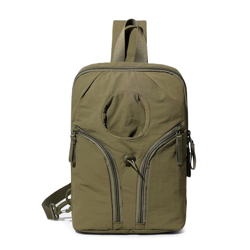 Multifunkční náprsní taška Pánská taška přes rameno Dámská velkokapacitní sportovní crossbody taška s držákem na vodu
