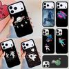 Starry Space Moon Astronaut Aesthetic Phone Case For iPhone 17 Air 14 15 13 12 Max Cover For Apple 16e 11 Pro Max Plus Coque