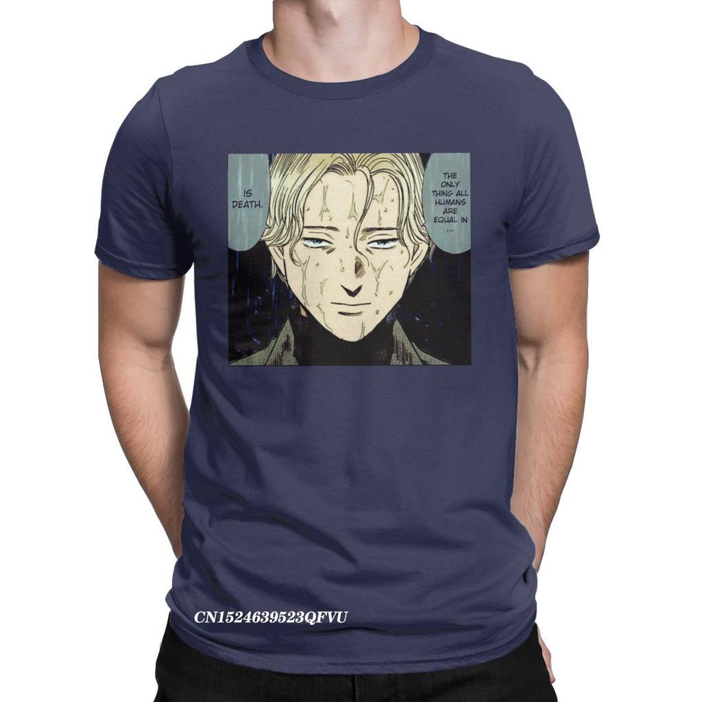 Monster Johann Naoki Urasawa T-Shirts For Men Cool Cotton Tees Round Collar Harajuku Tshirt New Arrival Clothing