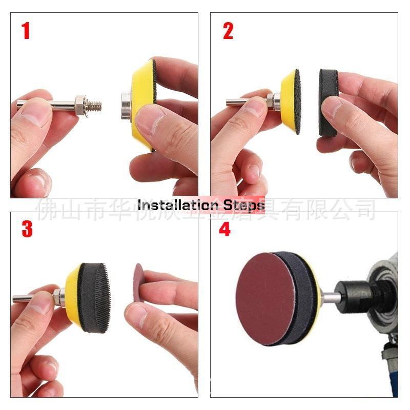 50mm Flocked Sandpaper Set, 303 Pieces (40-7000 Grit) for Metal & Wood Polishing