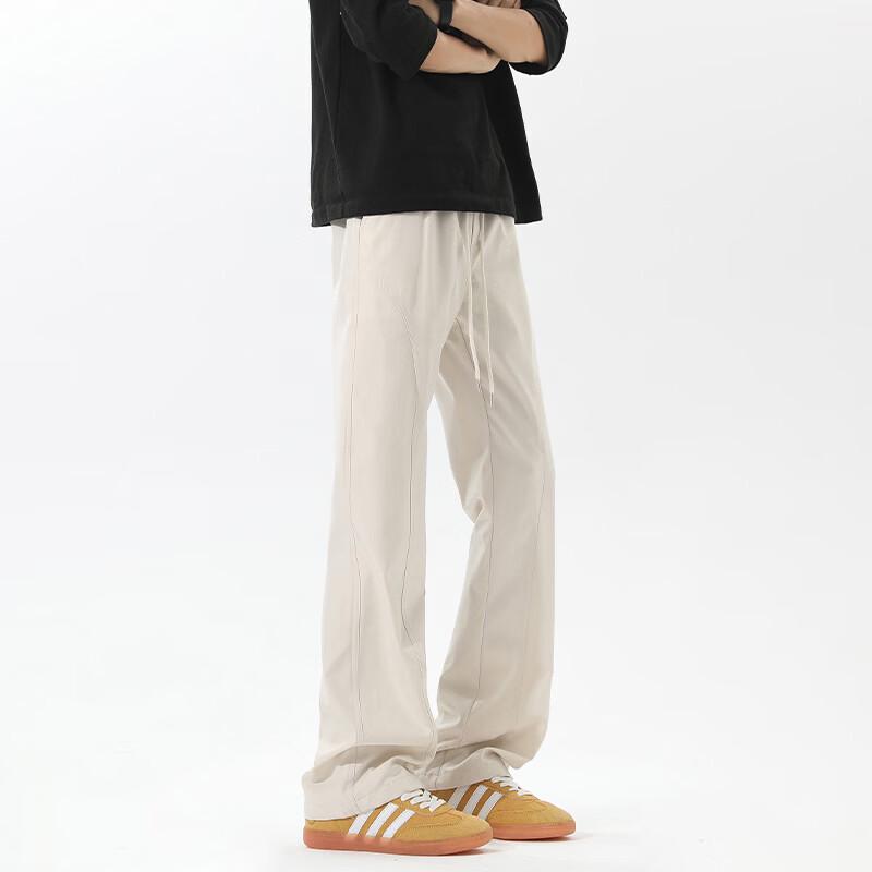 Herren lässige Hose im amerikanischen Stil, schräg geschnitten, gerade geschnitten