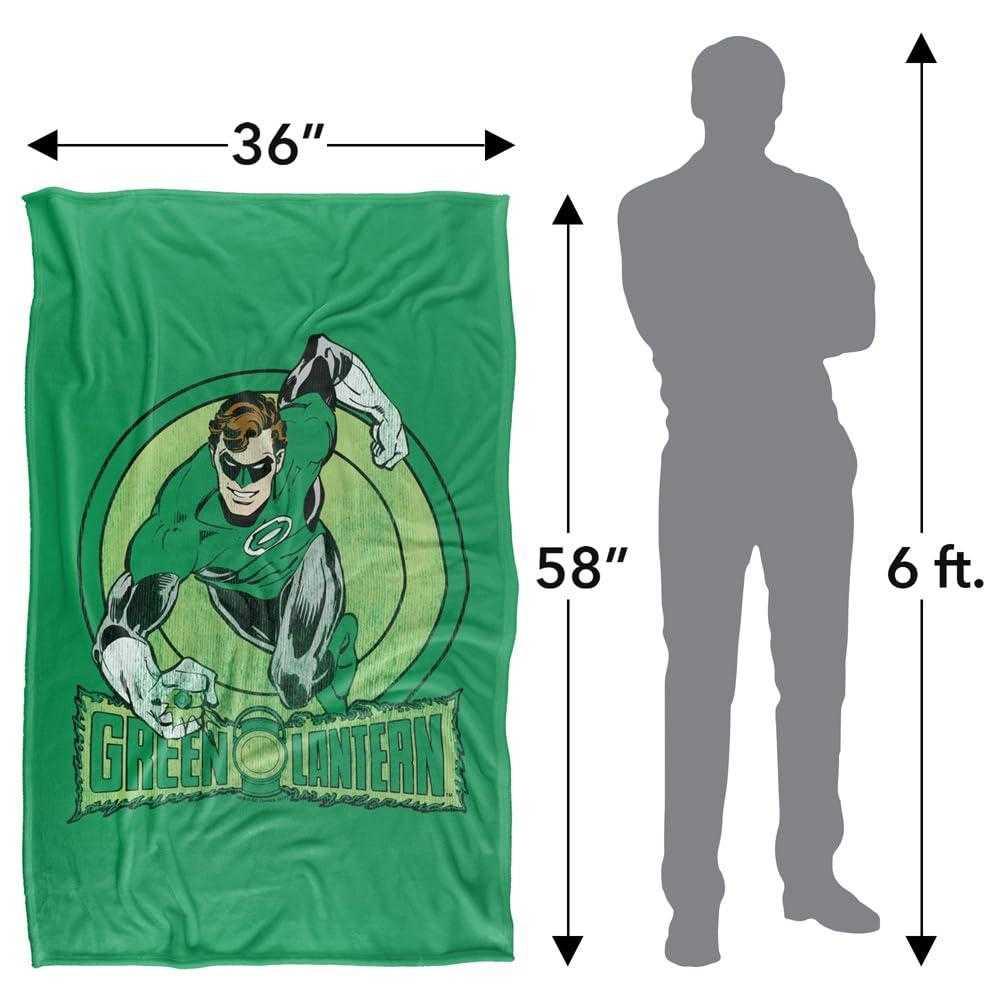 Green Lantern Action Pose Soft Touch Blanket