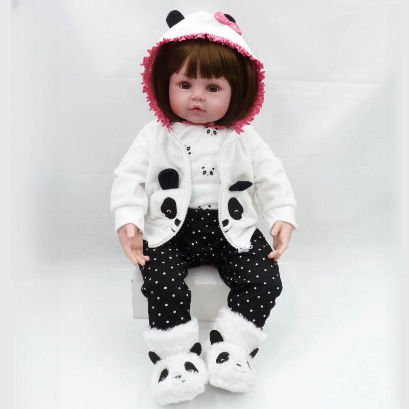 

Популярные куклы Reborn 48/60 см, мягкая хлопчатобумажная ткань, тело, кукла для новорожденных, реалистичные куклы для девочек и мальчиков, детские подарки на день рождения, Рождество 60cm