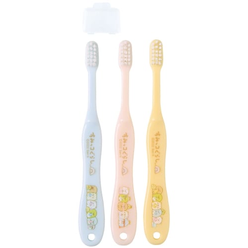 Skater Toothbrush for Kindergarteners 3-5 Years Old Soft 3 Pieces Sumikko Gurashi Mole House 14cm TB5ST-A