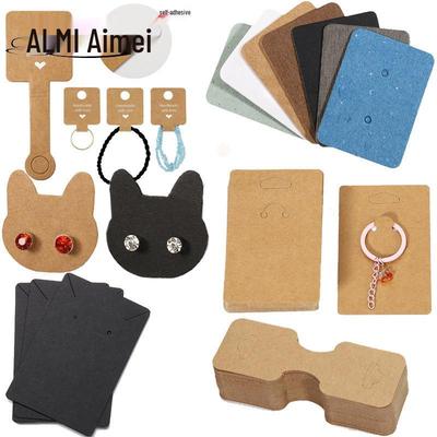 Cartoncino Kraft per Gioielli per Orecchini e Collane - 2,5x3,5 cm