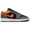 Air Jordan 1 Low SE GS Vivid Orange Kids Sneakers Grey Black Light-Graphite FN7671-008