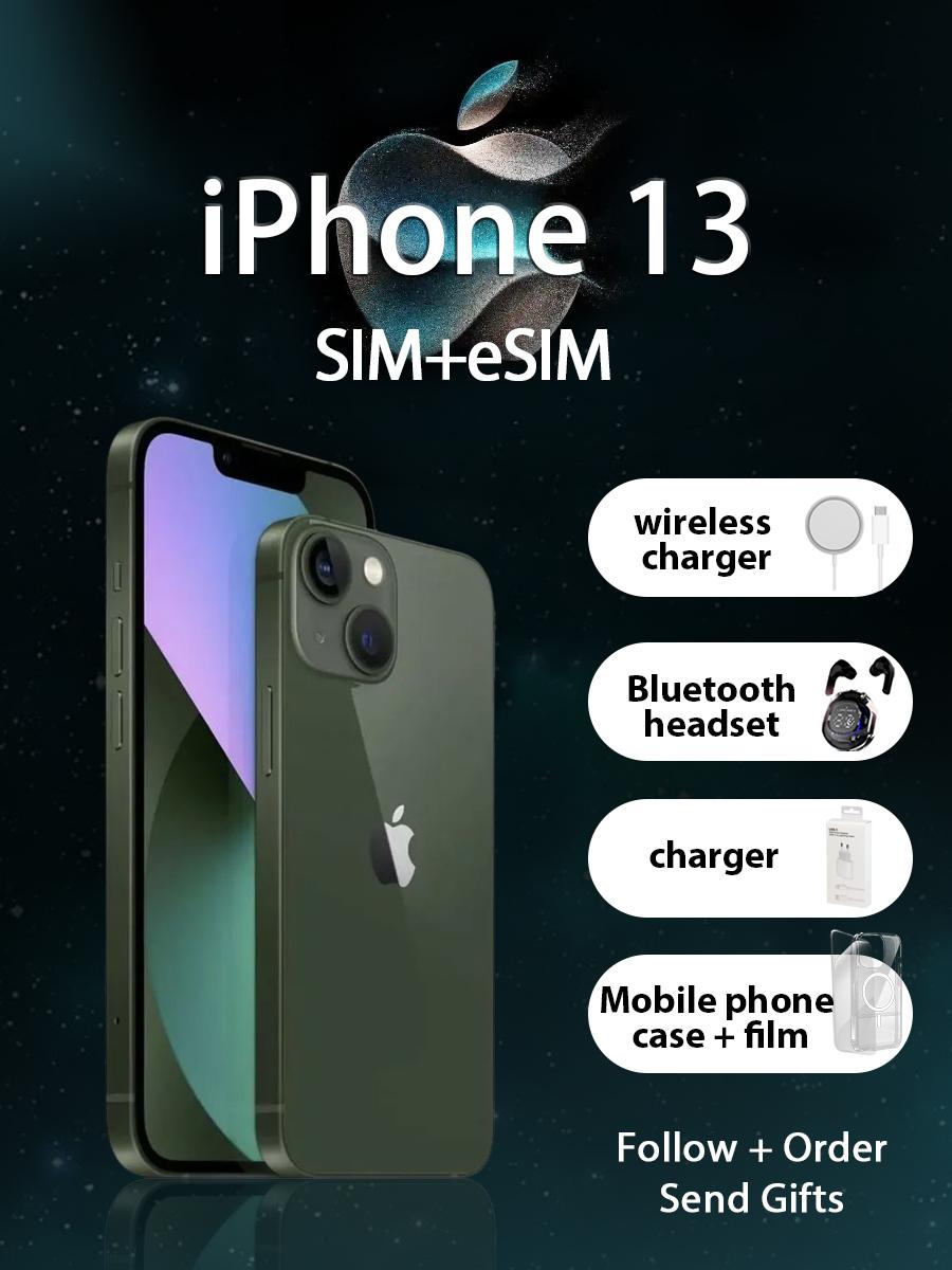 

Apple Смартфон iPhone 13 версії для США, глобальна мова, одна SIM + eSIM 128GB зелений
