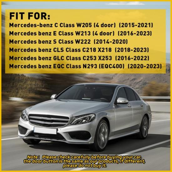Button Sticker Door Switch Fit Lock Mercedes Cover EQC Class Benz N293 (EQC400)