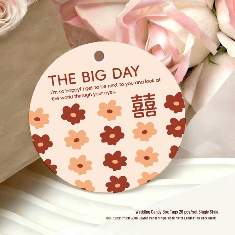 

Wedding Favor Thank You Tags for Candy Boxes and Gifts