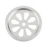Floor Drain Stainless Steel Rollover Type Brushed Odor Resistant Concealed Waste Grate for Bathroom