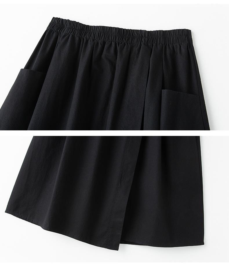 2025 Summer Plus Size Two-Piece: Skirt & Shirt Collar Top - Casual, Loose, Age-Reducing for Women