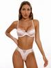 Erotic Underwear Women Three Piece Lingerie Set Sexy Hot Transparent Sexy Transparent Lace Lingerie