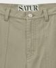 Seteo (W) Dyed Semi-Wide Fatigue Pants Light Beige