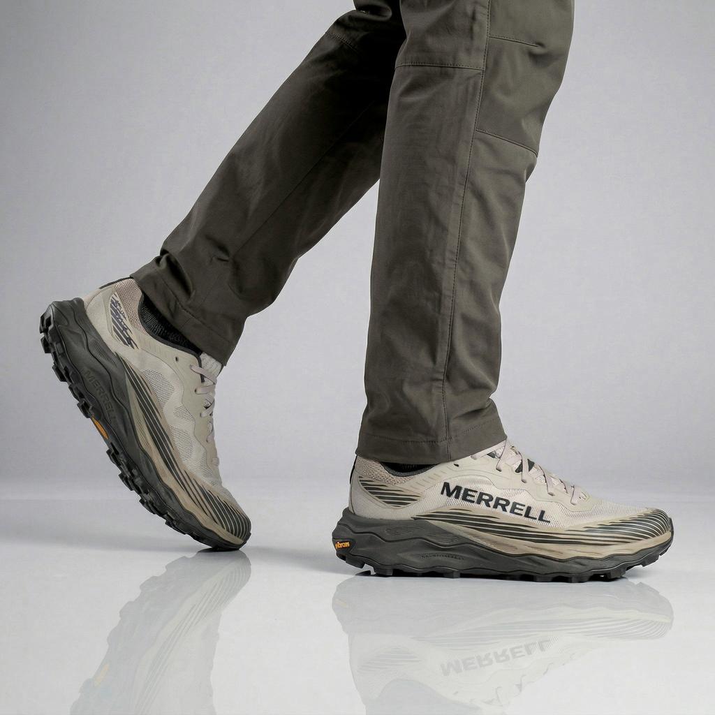 Merrell Agility Peak 6 - Herren Trail-Running Schuhe Wanderschuhe Beige J00003311 ORIGINAL