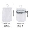Wall-mounted Clothespin Bag Breathable Washable Laundry Storage Mesh Foldable with Hanger Clothes Pin Holder Travel