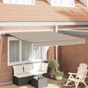 vidaXL Retractable Automatic Awning Beige 300x250 Cm 3330057