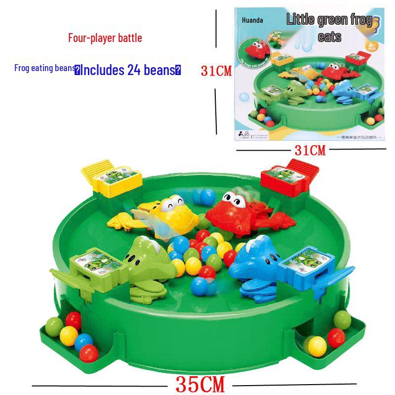Douyin-Style Feeding Beads: Little Frog Eating Beans – Fun Brain-Teasing Parent-Child Desktop Game