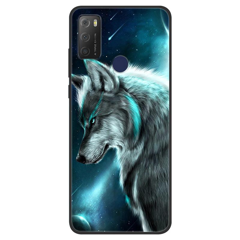 For TCL 20Y Case Girl Cat Flower Soft Silicone Back Wolf Shell for TCL 20E 6125F Fundas Phone Cover For TCL20Y 6156D 20 E Coque