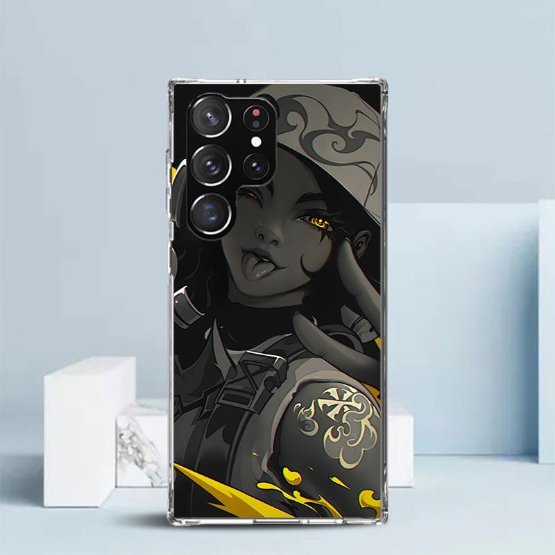 Valorant Game Cool Phone Case For Samsung Galaxy S24 S25 Edge S26 Ultra S22 S23 Plus S21 + S20 FE Soft TPU Back Cover Galaxy S22