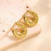 Raffinate Ear Cuff in Acciaio Titanio Oro 18k per Donna
